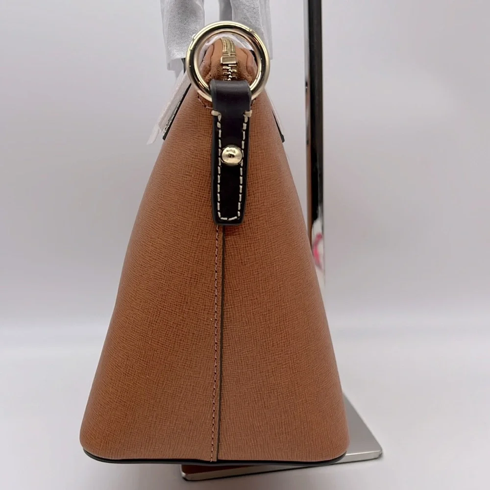 Dooney & Bourke Saffiano Small Heidi Satchel Natural